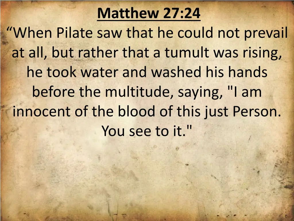 matthew 27 24