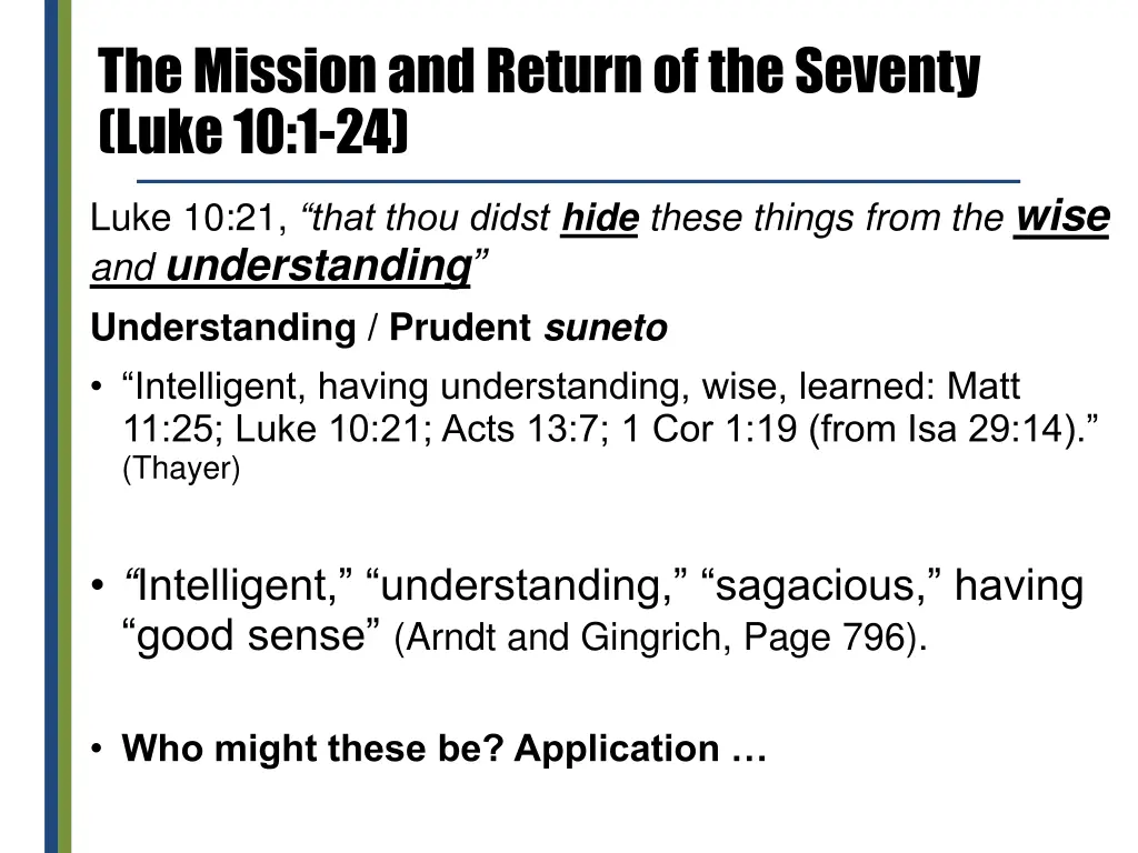 the mission and return of the seventy luke 10 1 24 3