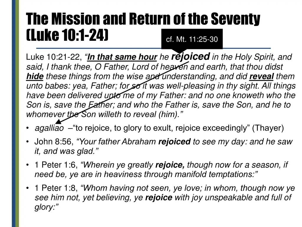 the mission and return of the seventy luke 10 1 24