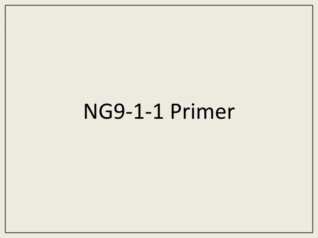 ng9 1 1 primer