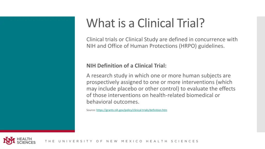 what is a clinical trial