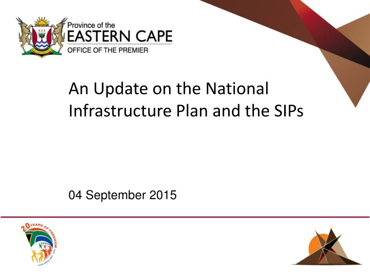 an update on the national infrastructure plan