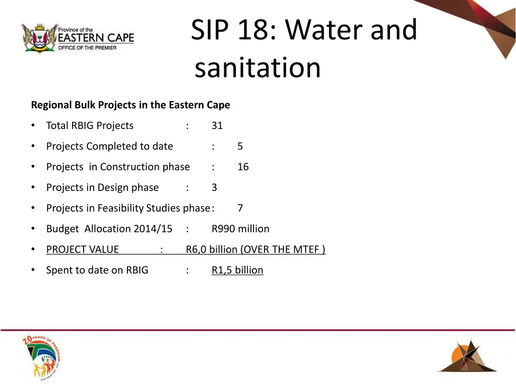 sip 18 water and sanitation