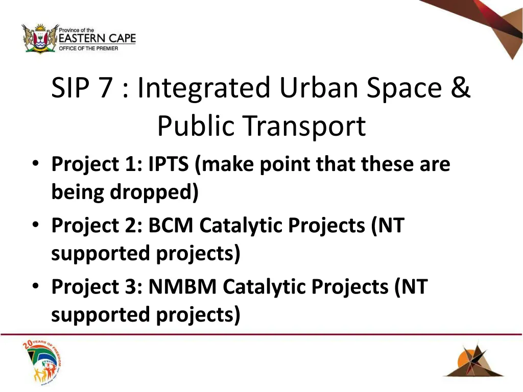 sip 7 integrated urban space public transport