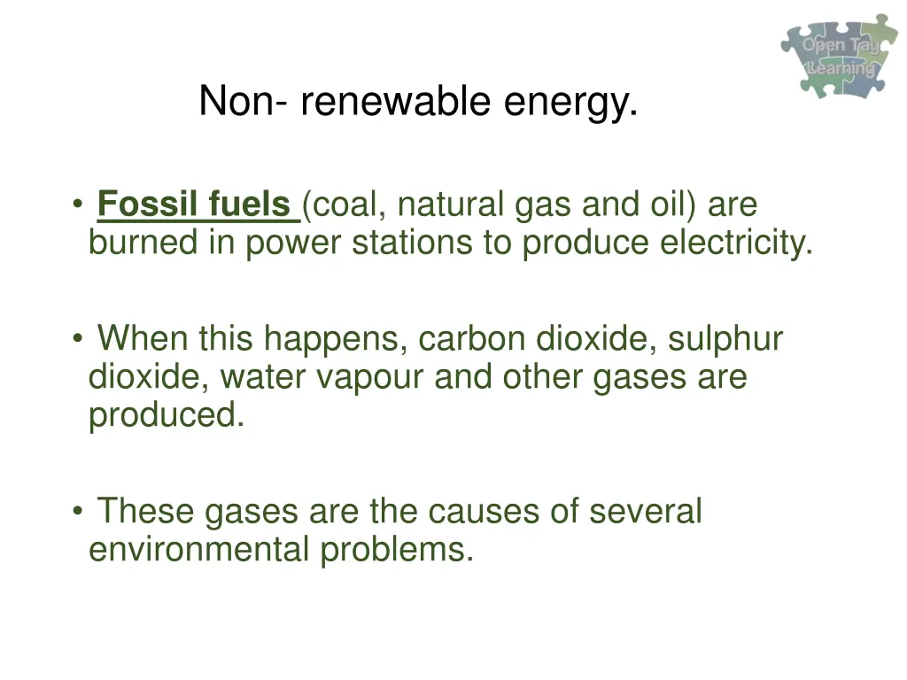 non renewable energy