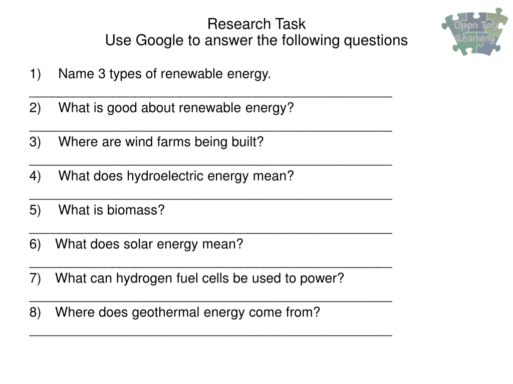 research task 1