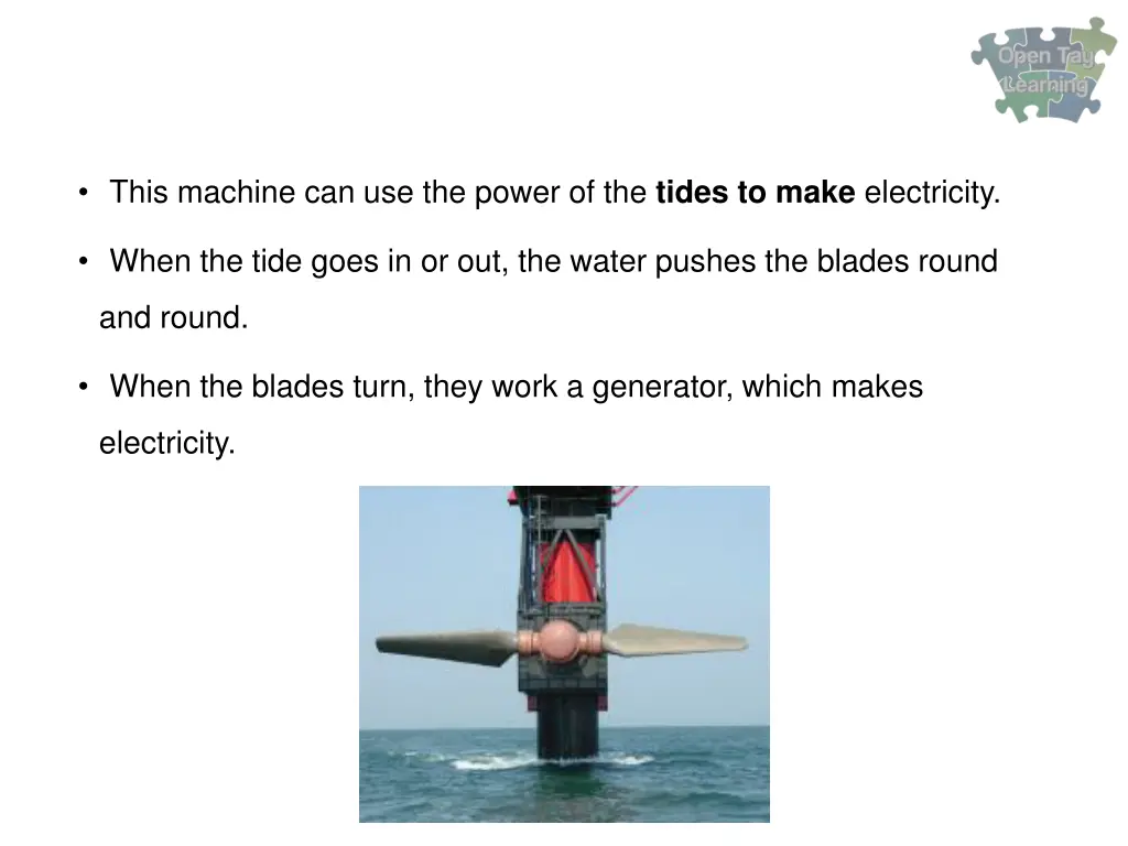 this machine can use the power of the tides