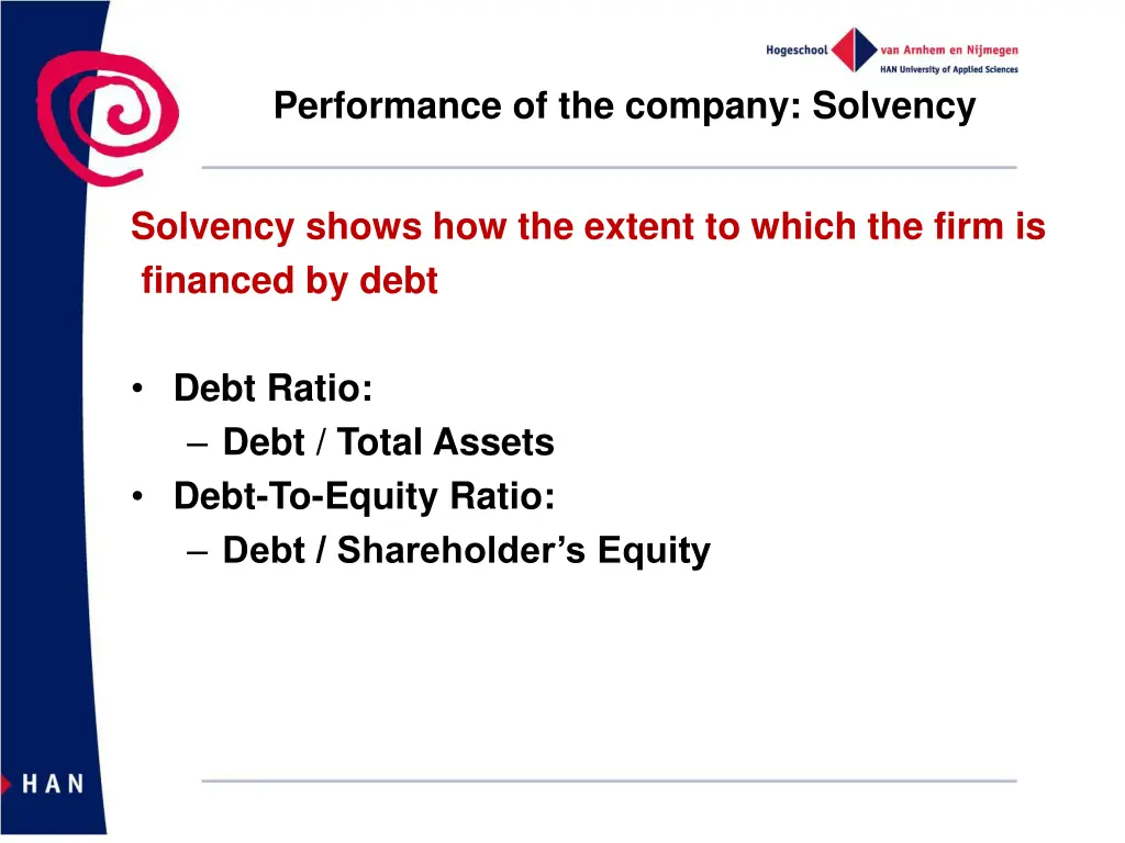 performance of the company solvency