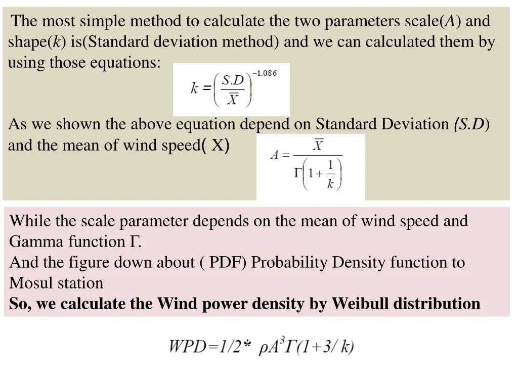 the most simple method to calculate