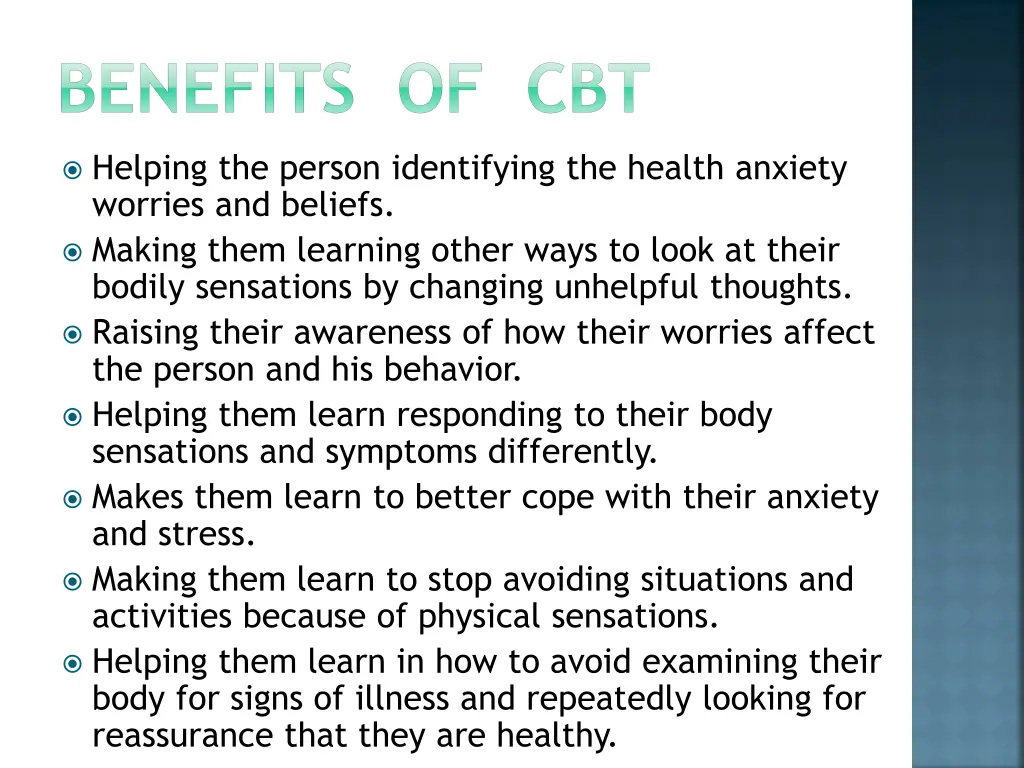 benefits of cbt