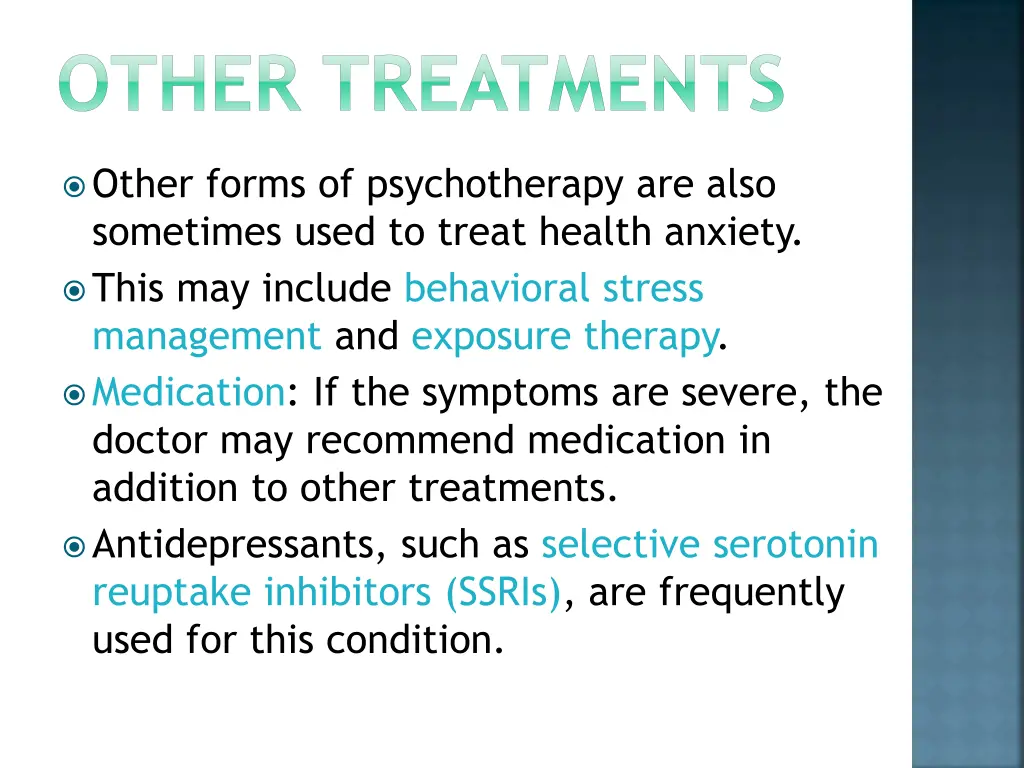 other treatments