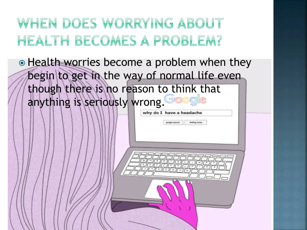 when does worrying about health becomes a problem