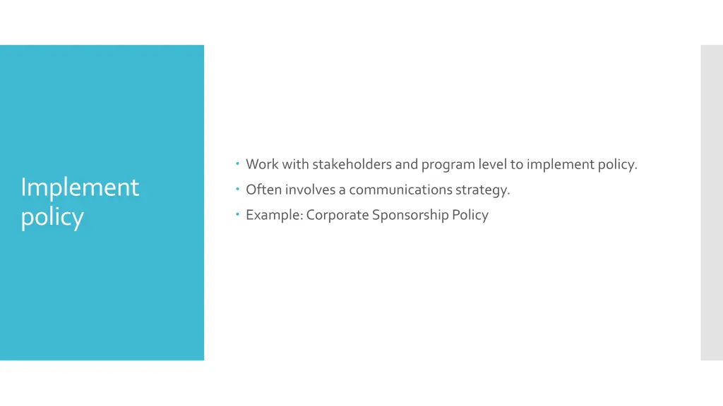 work with stakeholders and program level