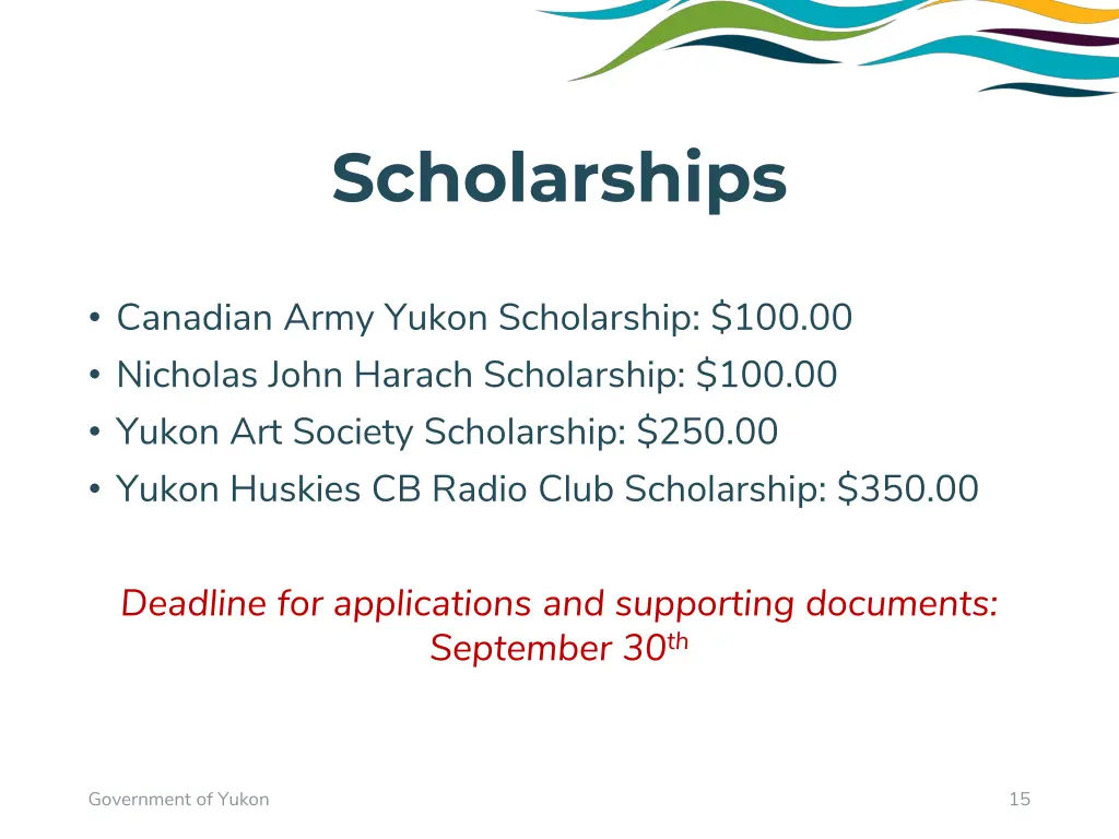 scholarships