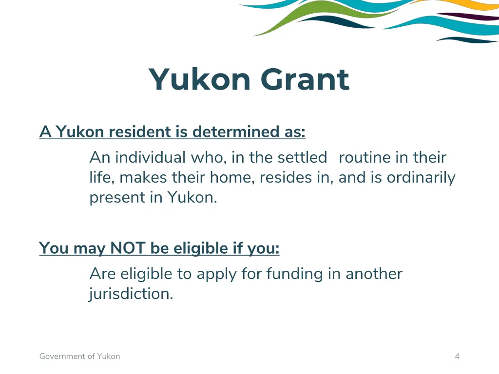 yukon grant 2