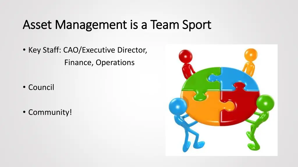 asset management is a team sport asset management