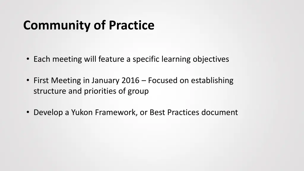 community of practice 1