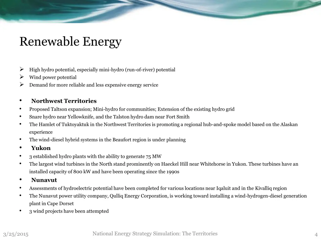 renewable energy