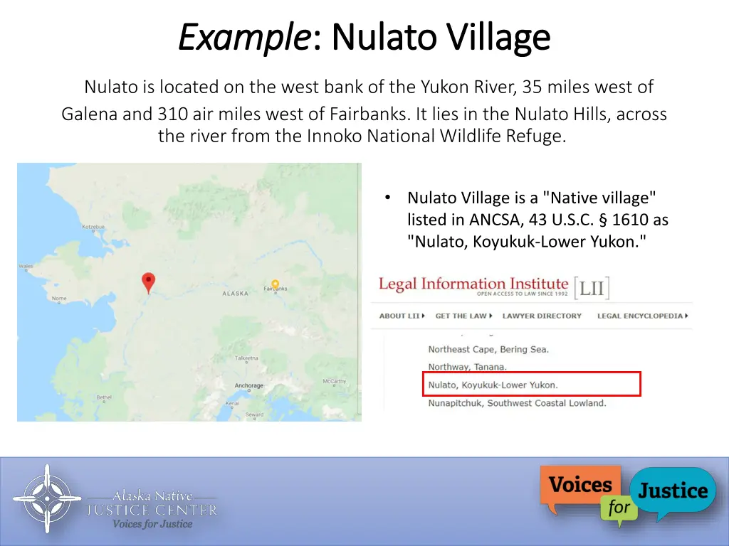 example example nulato village nulato village