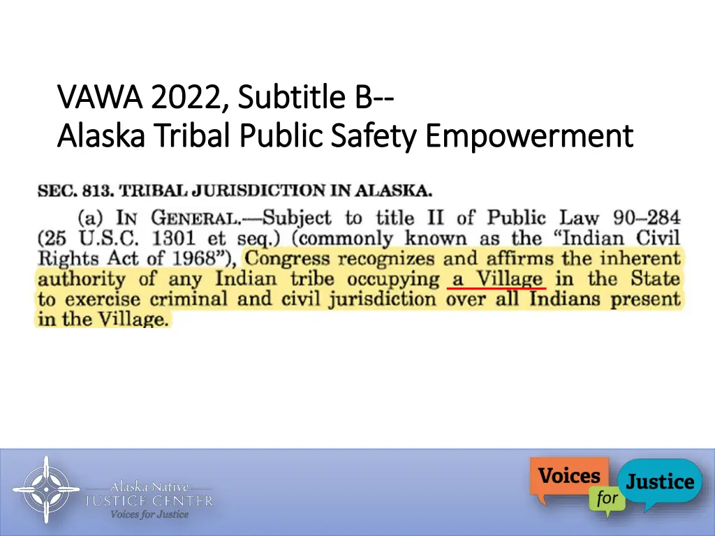 vawa 2022 vawa 2022 subtitle b alaska alaska