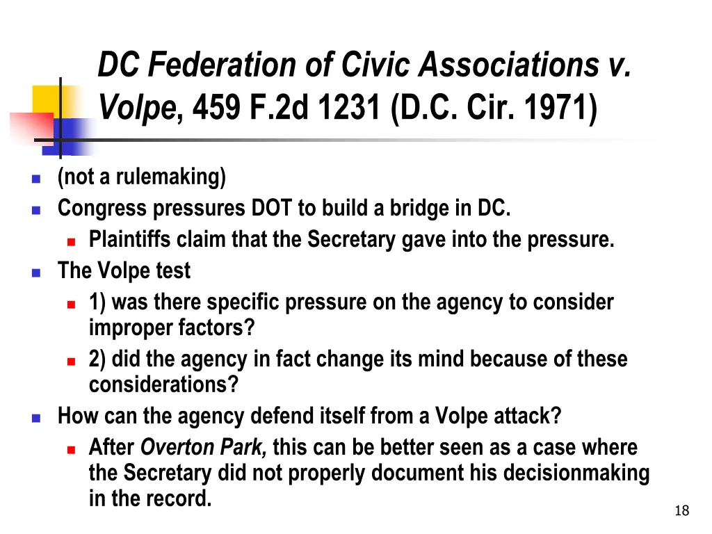 dc federation of civic associations v volpe