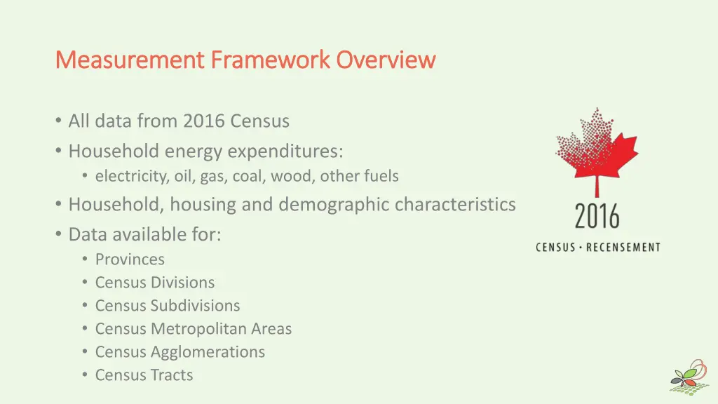 measurement framework overview measurement