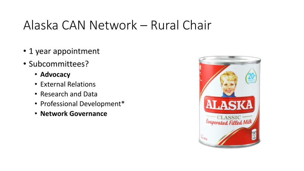 alaska can network rural chair