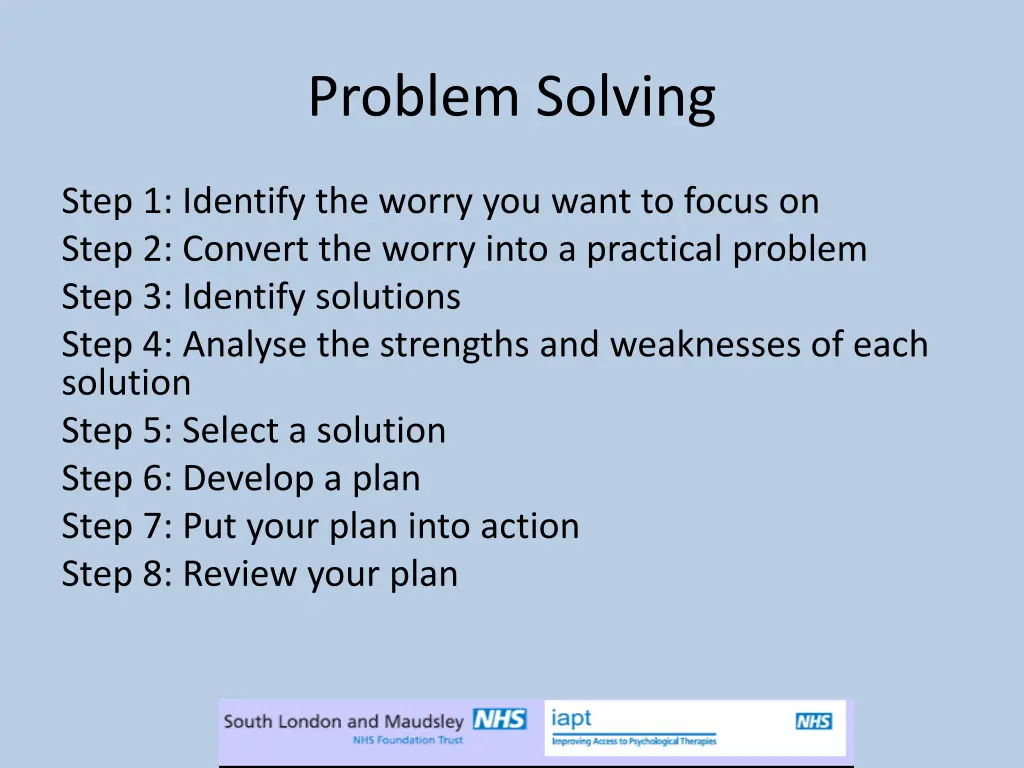 problem solving