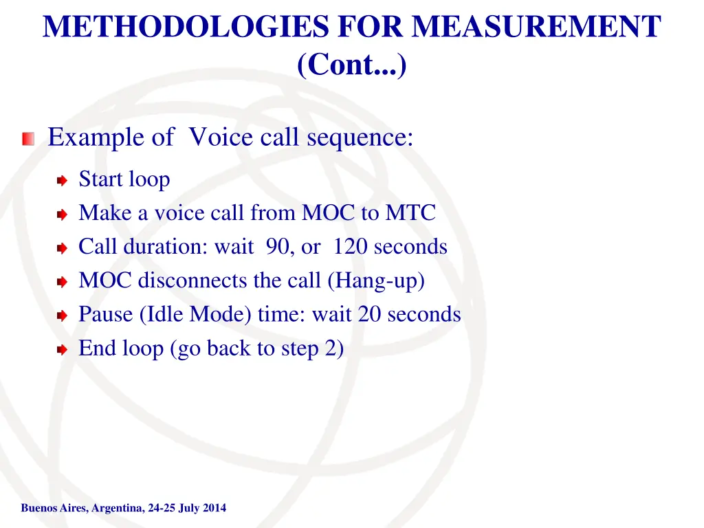 methodologies for measurement cont