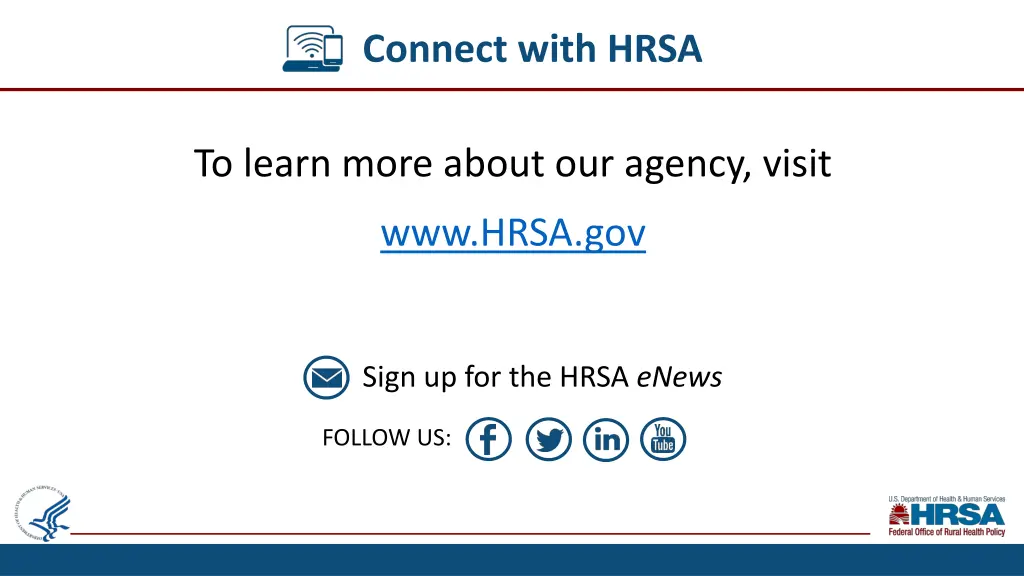 connect with hrsa