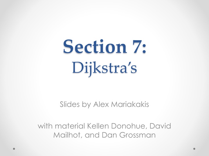 section 7 dijkstra s