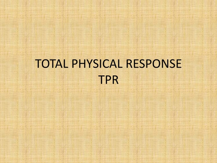 total physical response tpr