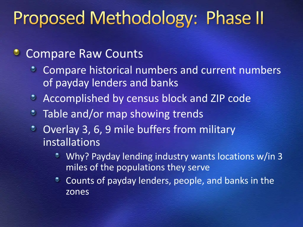 proposed methodology phase ii