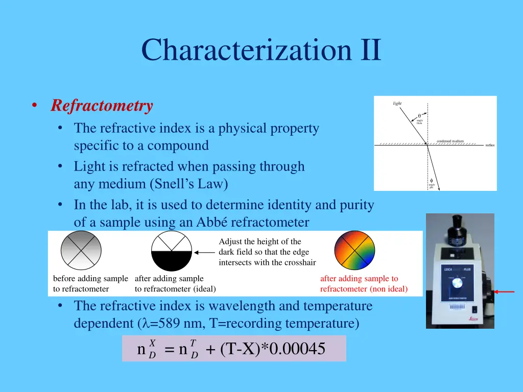 characterization ii