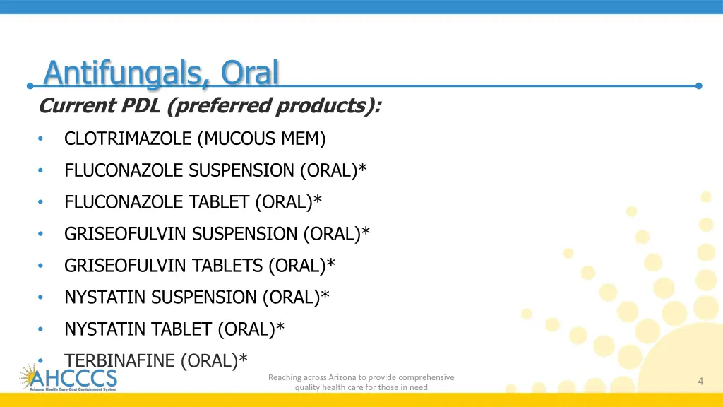 antifungals oral current pdl preferred products