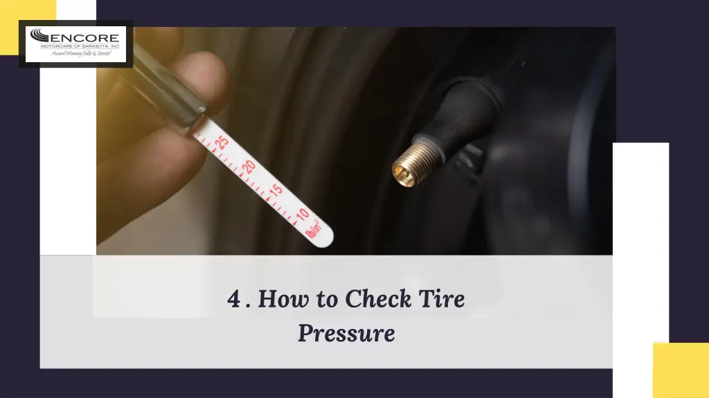 4 how to check tire pressure