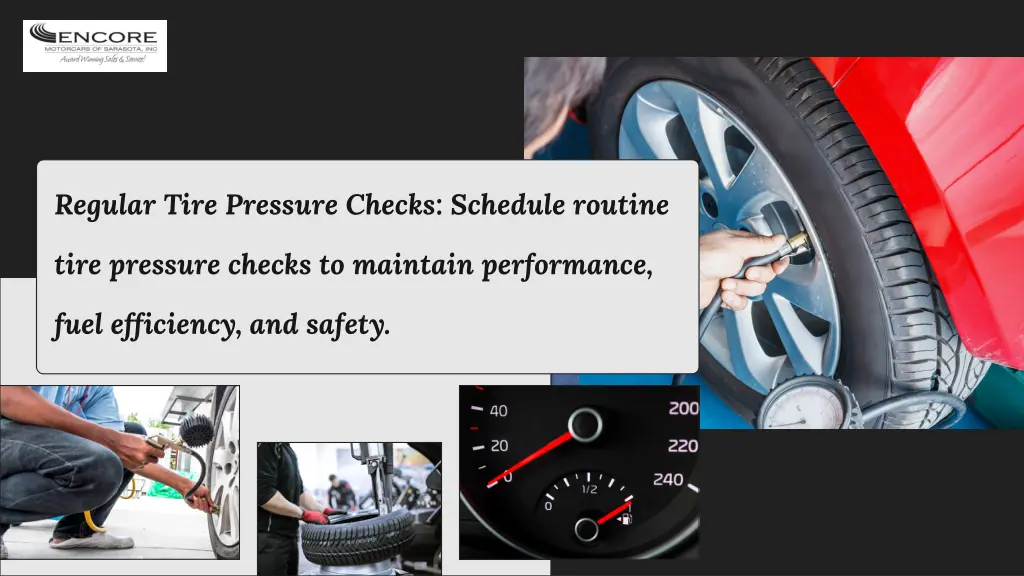 regular tire pressure checks schedule routine