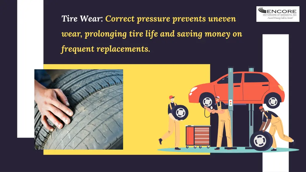 tire wear correct pressure prevents uneven wear