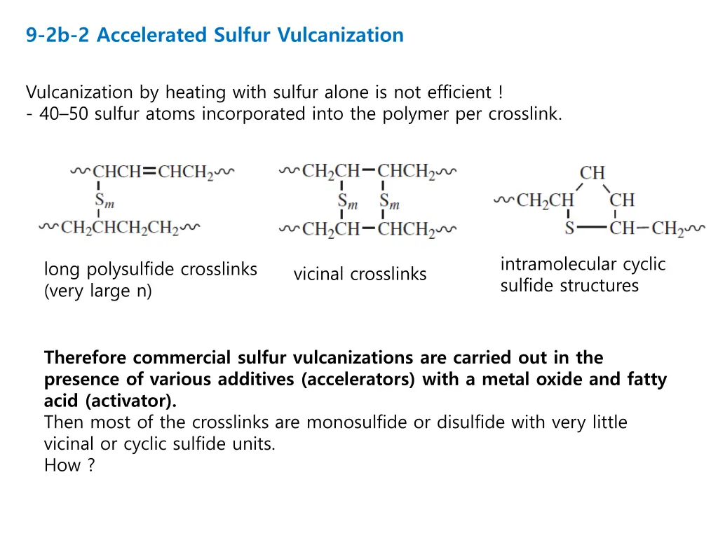 9 2b 2 accelerated sulfur vulcanization