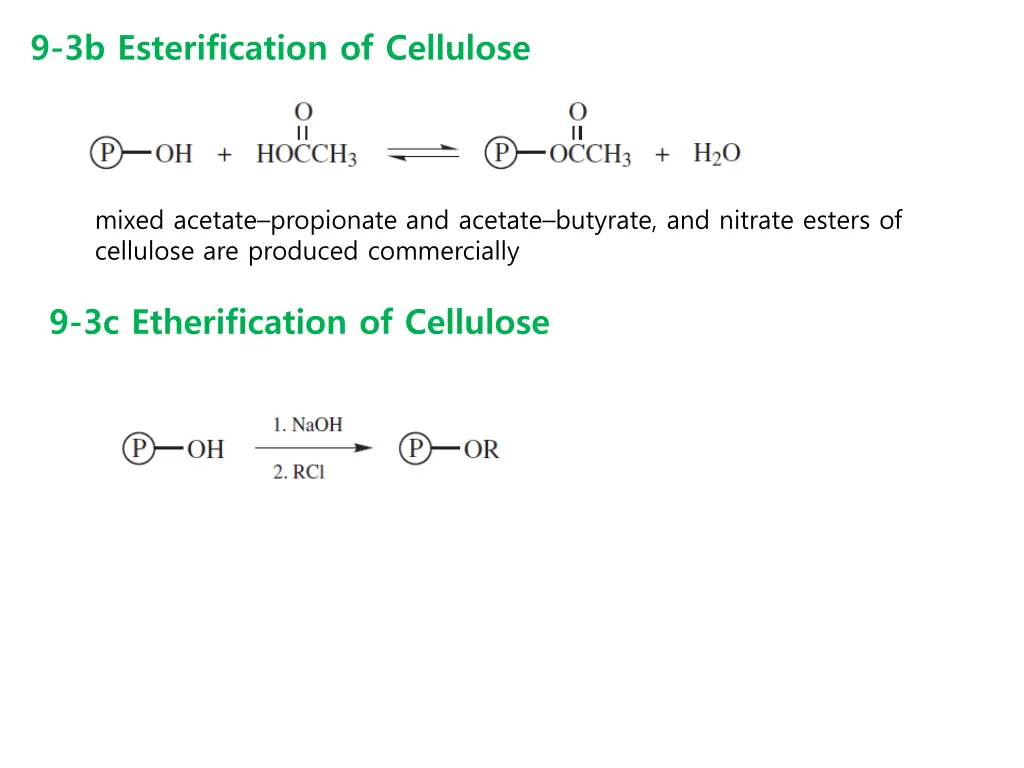 9 3b esterification of cellulose