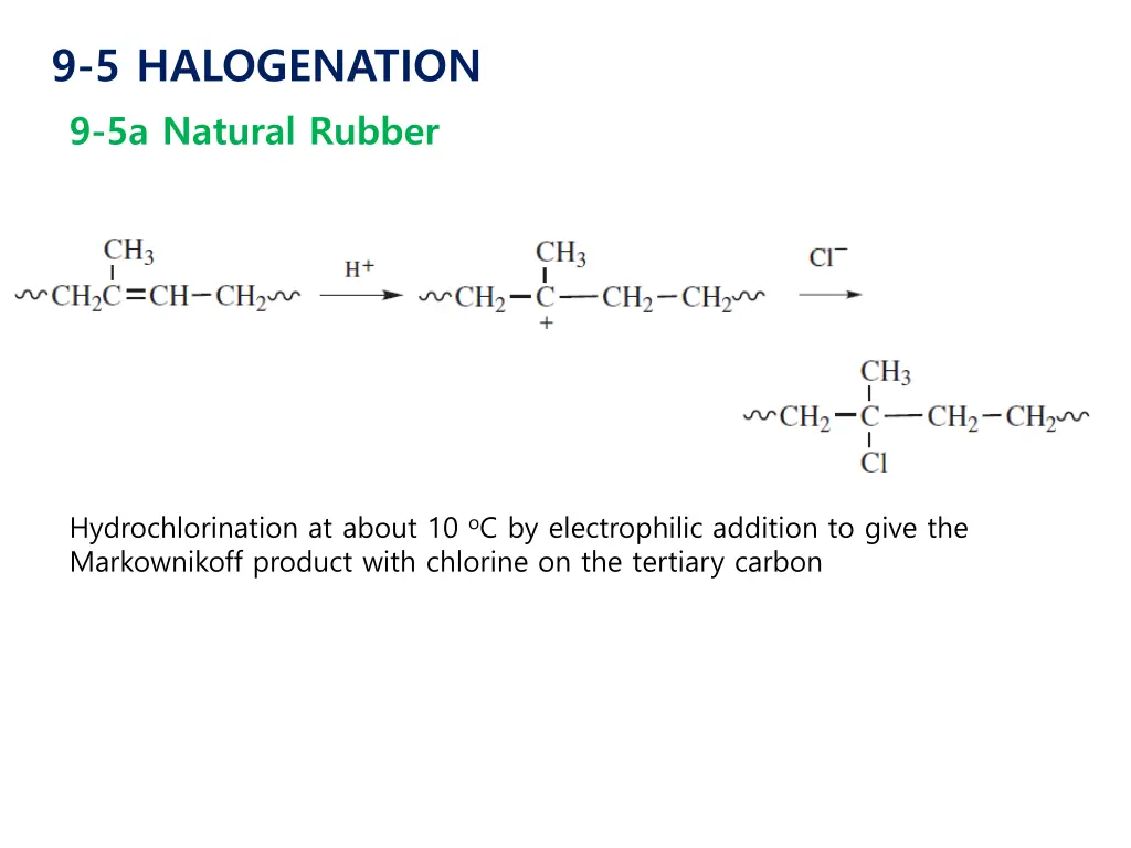 9 5 halogenation 9 5a natural rubber