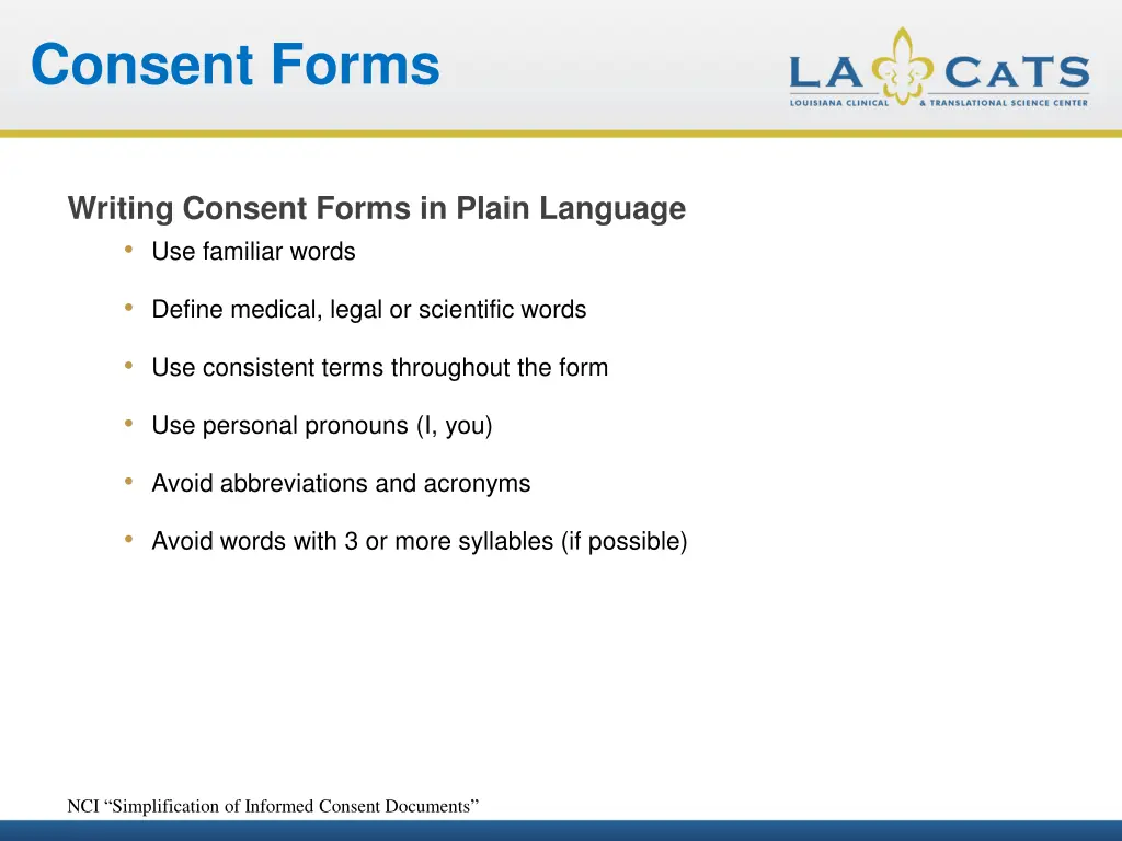 consent forms