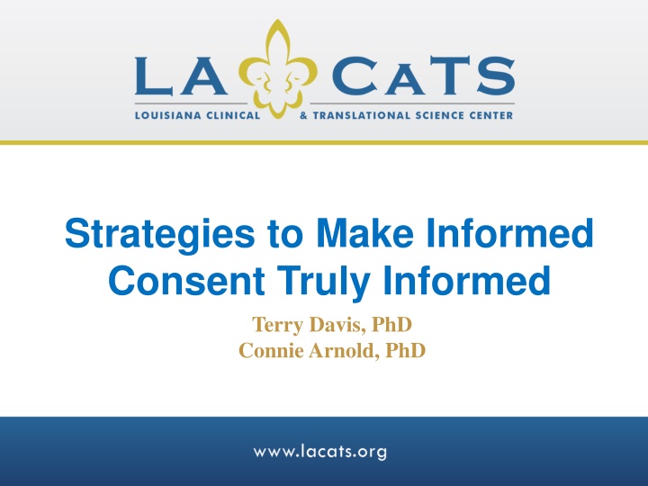 strategies to make informed consent truly