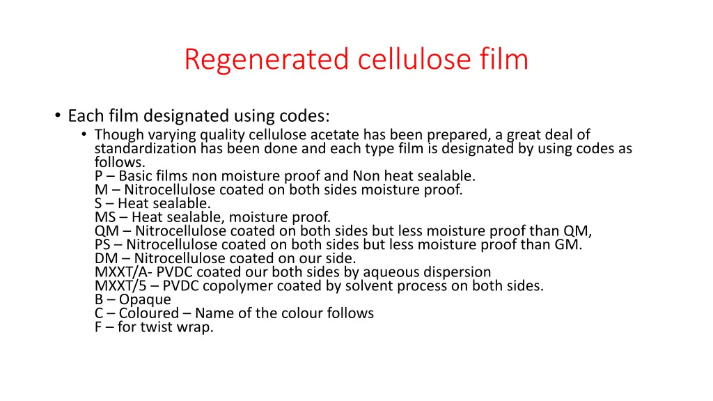 regenerated cellulose film 1