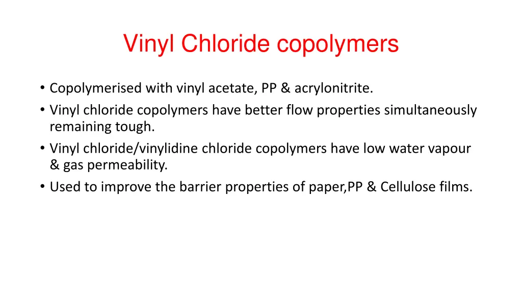 vinyl chloride copolymers