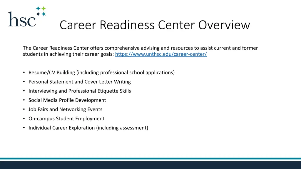 career readiness center overview