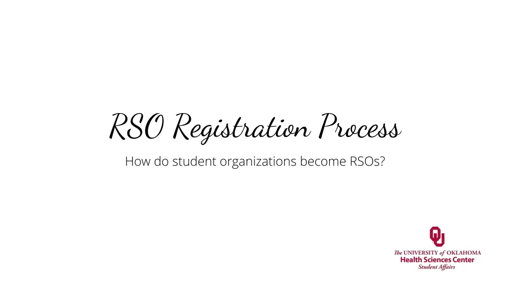 rso registration process