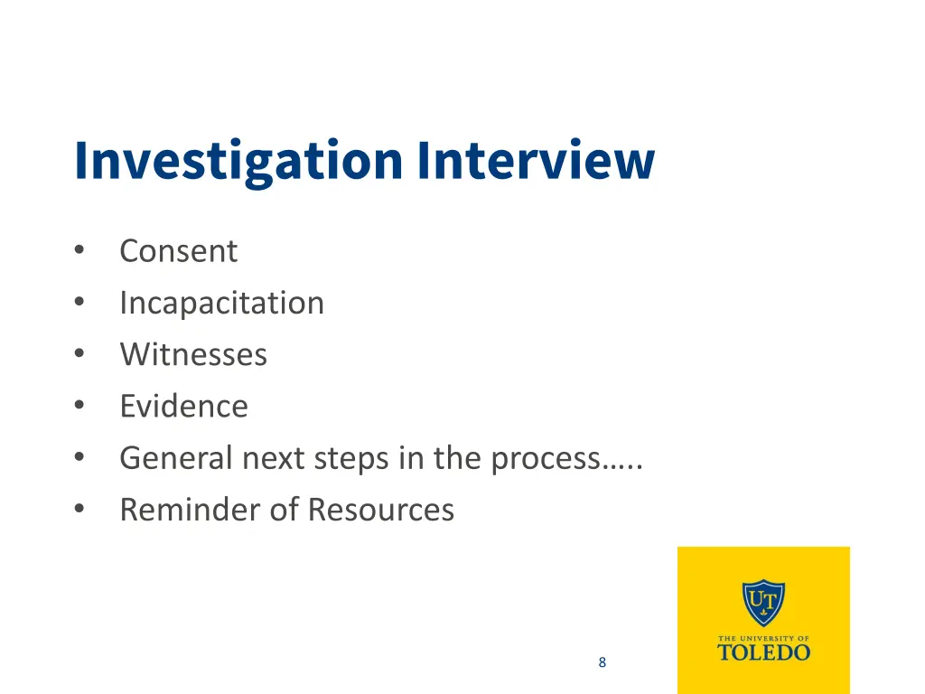 investigation interview