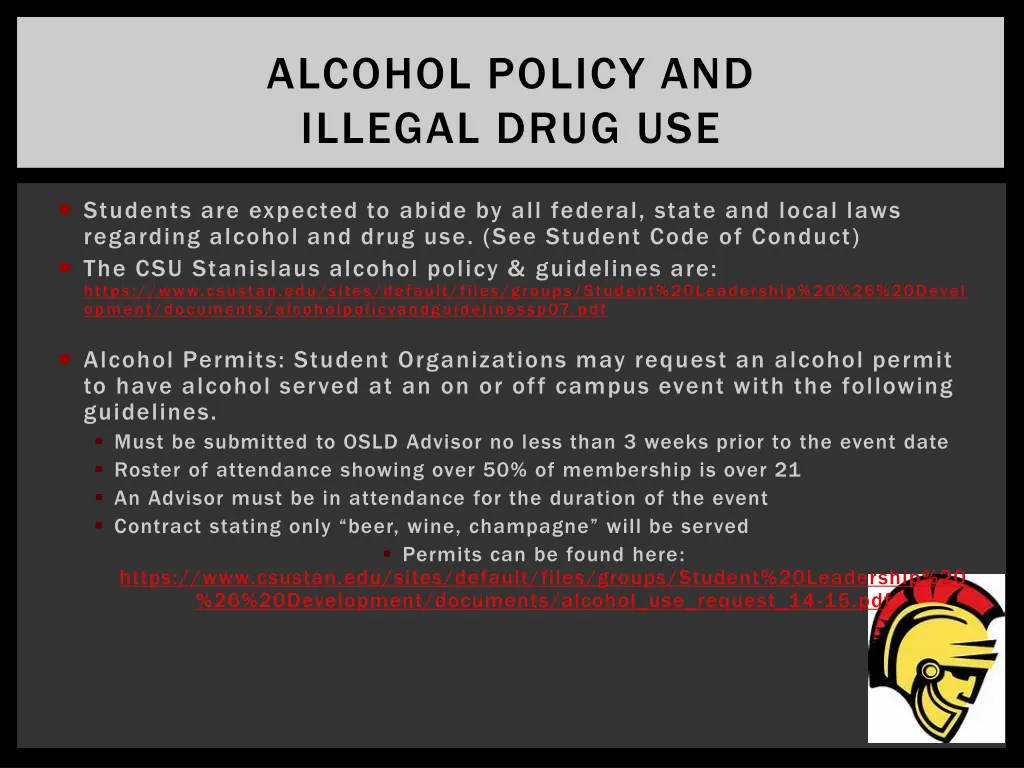 alcohol policy and illegal drug use