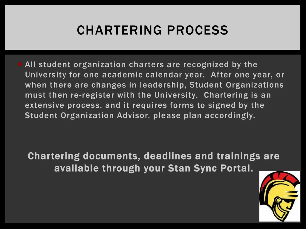 chartering process